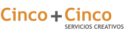 Cinco más Cinco Creativo logo